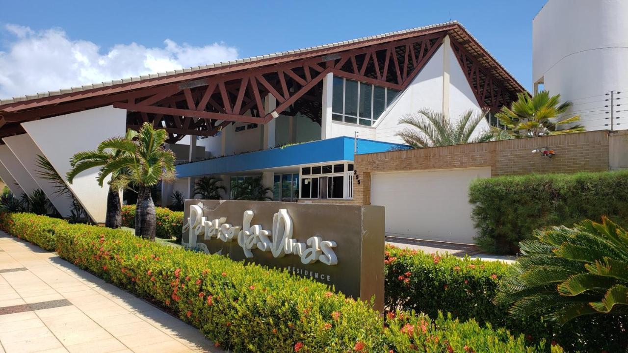 Paraiso Das Dunas - Apartamento A Beira Mar Com Jacuzzi - Proximo Ao Beach Park アキラス エクステリア 写真